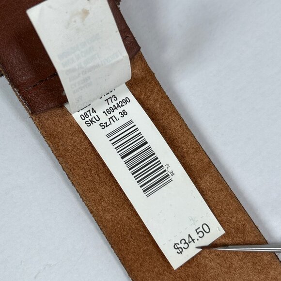 American Eagle Men's Western Leather Belt, Size 36 - Picture 7 of 10